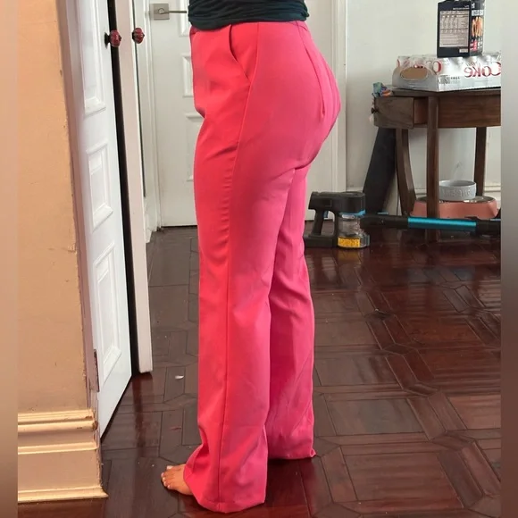 💥GGG SALE💥ASOS Bright Pink Wide Leg Pants - Picture 4 of 11